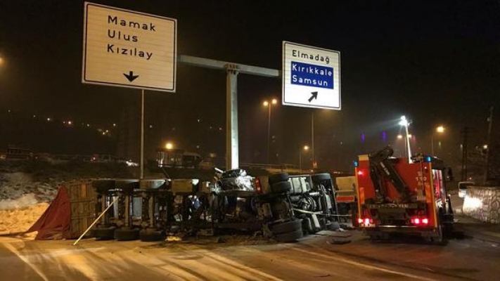 Başkentte Korkunç Kaza! Freni Tutmadı...