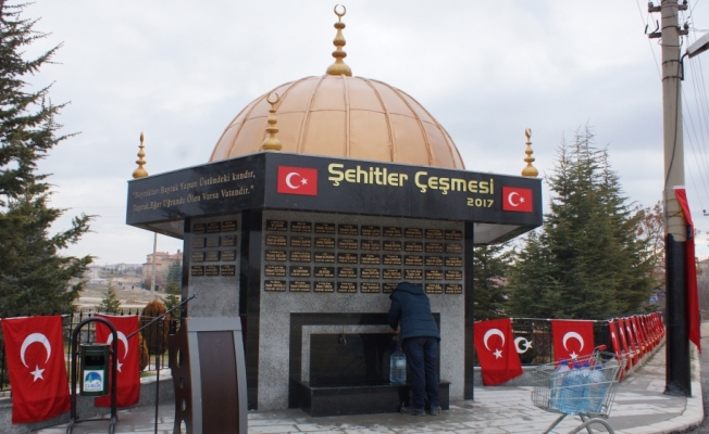 Çubuk'ta şehitler anısına çeşme yapıldı