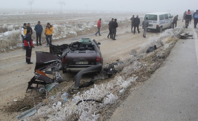 Konya'da trafik kazası: 1 ölü, 2 yaralı