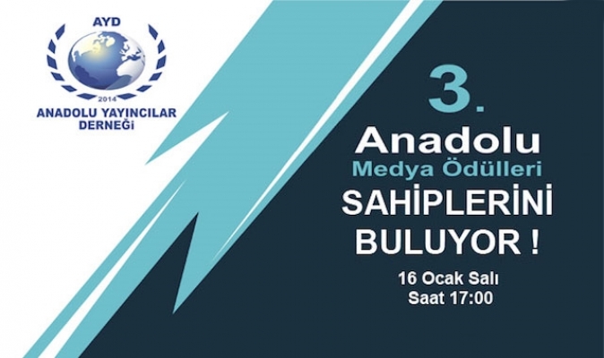 Anadolu Medya Ödülleri Töreni Bugün Gerçekleştirilecek!