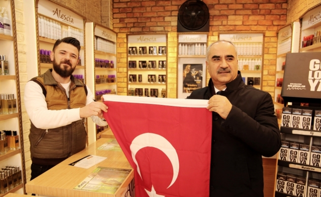 Sivas'tan Zeytin Dalı Harekatı'na bayraklı destek