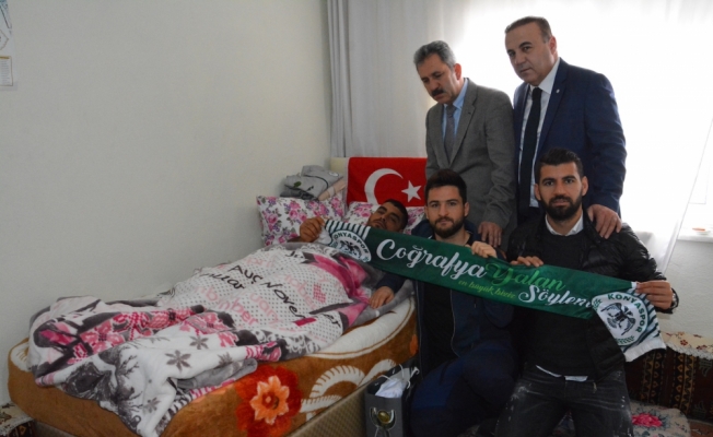 Konyaspor'dan Afrin gazisine ziyaret