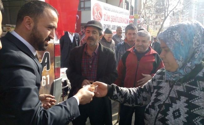 Yenimahalle'de Afrin Şehitleri İçin Lokma Dağıtıldı