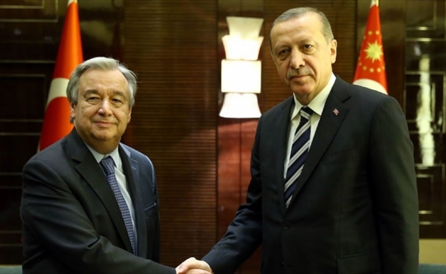 Cumhurbaşkanı Erdoğan, BM Genel Sekreteri Guterres ile görüştü