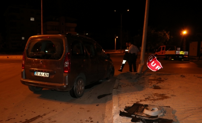 Karaman'da trafik kazası: 2 yaralı