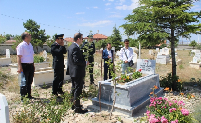 Kaymakam Cıdıroğlu’ndan şehit ailelerine bayram ziyareti