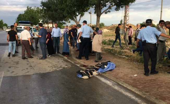 Konya'da otomobilin çarptığı yaya öldü