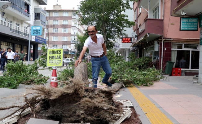 Çankırı'da şiddetli rüzgar