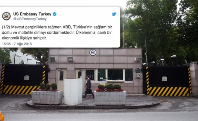 ABD'nin Ankara Büyükelçiliği: Gerginliklere rağmen sağlam dost ve müttefikiz