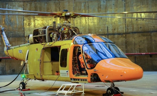 Özgün helikopterin palleri dönmeye başladı