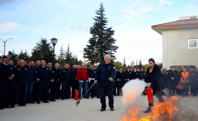 Eskişehir'de yangın tatbikatı