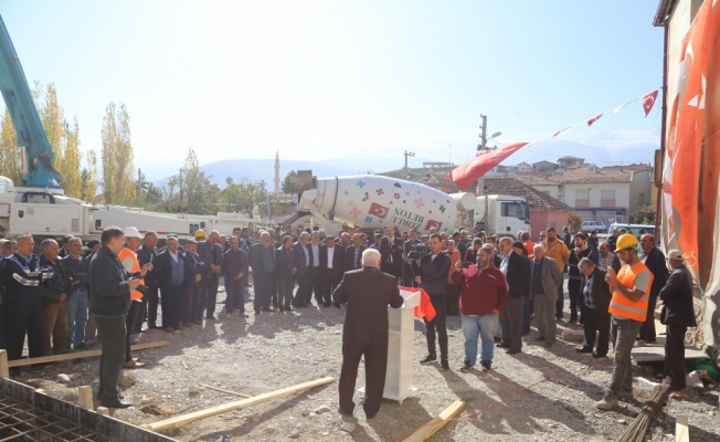 Halkapınar'da temel atma töreni