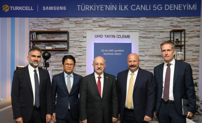 Türkiye'nin ilk canlı 5G deneyimi Turkcell ve Samsung'da