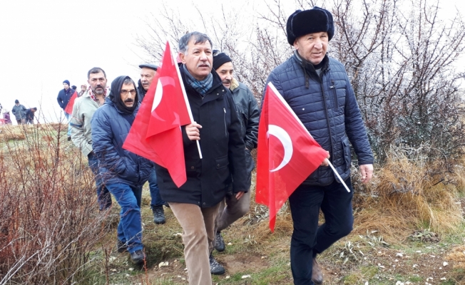 Beypazarı'nda “bayrak ve şehitlere saygı“ yürüyüşü