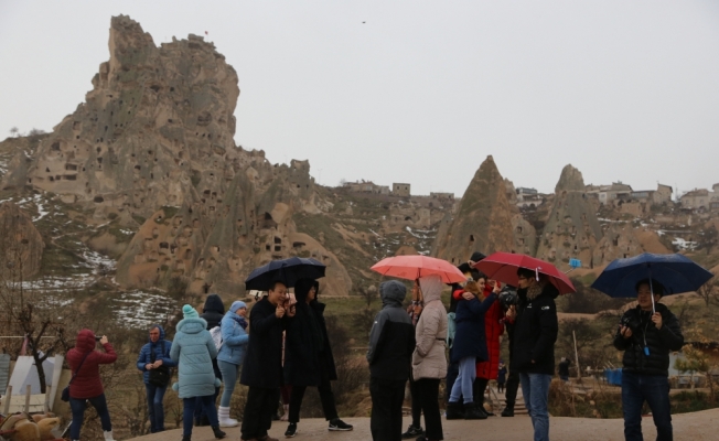 Kapadokya'da Çinli turist yoğunluğu