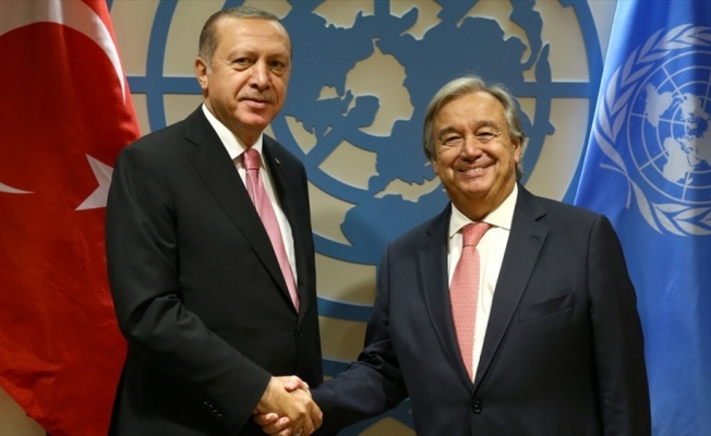 Cumhurbaşkanı Erdoğan, Guterres ile görüştü