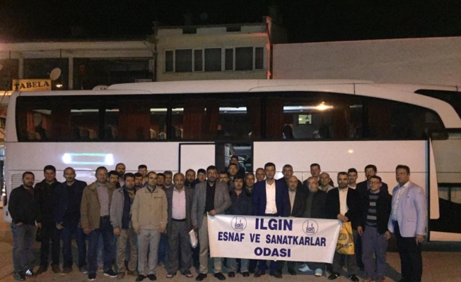 Ilgın Esnaf Odası üyelerini fuara götürdü