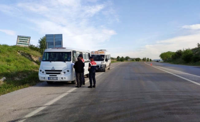 Bozkır'da okul taşıtları denetlendi