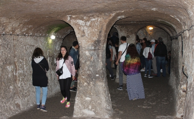 Derinkuyu yer altı şehrine yoğun ilgi