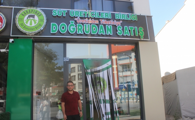 Süt ürünleri doğrudan satış mağazası açıldı