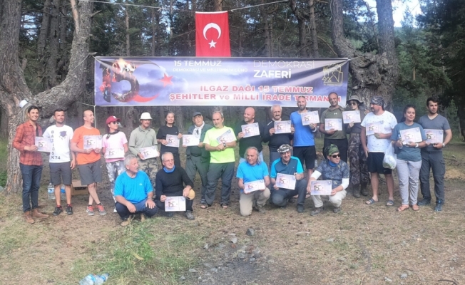 15 Temmuz şehitleri Ilgaz'ın zirvesinde anıldı