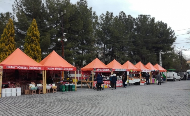 Çayırhan Mahallesi'ne yöresel ürün tanıtım ve satış stantları kuruldu