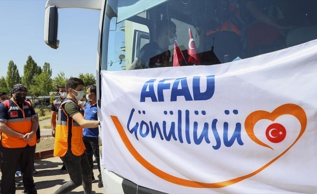 AFAD gönüllüleri, sel bölgesine destek olmak amacıyla Ankara'dan yola çıktı