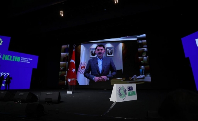 Bakan Kurum, EKO İKLİM Zirvesi'ne video konferans ile katıldı