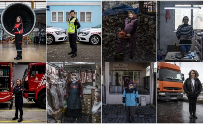 Jandarmadan tır şoförlüğüne kadınlar her alanda başarıyla çalışıyor