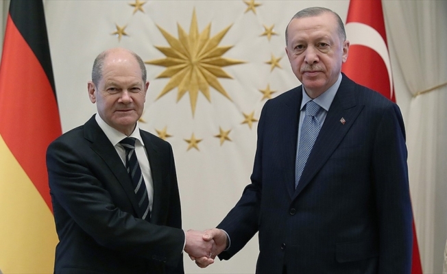 Cumhurbaşkanı Erdoğan, Almanya Başbakanı Scholz ile telefonda görüştü