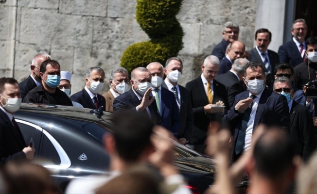 Cumhurbaşkanı Erdoğan, cuma namazını Ayasofya-i Kebir Camii'nde kıldı