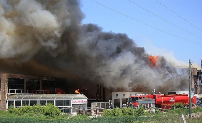 Kırklareli'nde mobilya fabrikasında çıkan yangın kontrol altına alındı