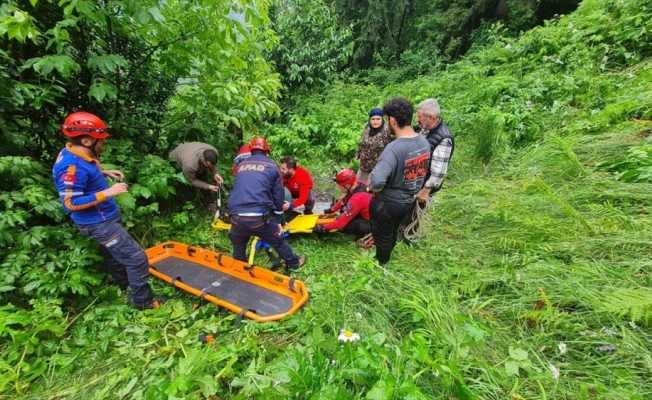 Rize'de yük taşımada kullanılan teleferikten düşen iki kadından biri öldü