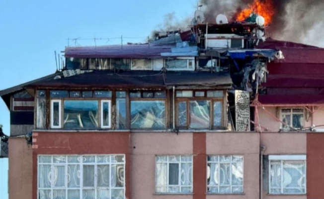 Ankara'da 7 katlı bir binada yangın çıktı!