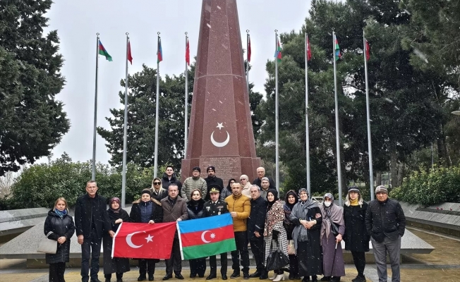 Şehit ailelerinden Azerbaycan'a ziyaret