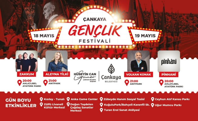 ÇANKAYA BELEDİYESİ 19 MAYIS’I GENÇLİK FESTİVALİ İLE KUTLAYACAK