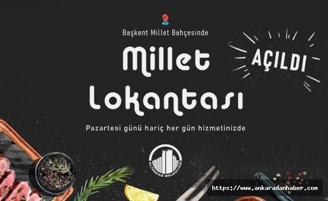 ALTINDAĞ’DA “MİLLET LOKANTASI” HİZMETE AÇILDI