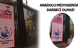 Anadolu Yayıncıları Külliye önünde nöbet tutuyor…