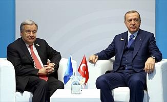 Cumhurbaşkanı Erdoğan, Guterres ile Arakan'ı görüştü