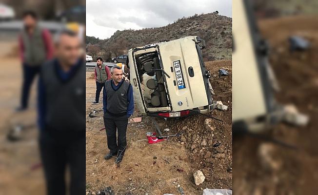 Konya'da trafik kazası: 1 ölü, 3 yaralı