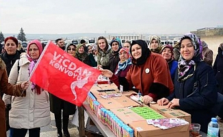 Kahramankazanlı kadınlar Vicdan Konvoyu’nda destek verdi