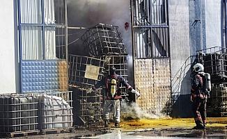 Başkentte fabrika yangını