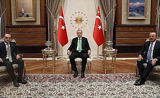 Cumhurbaşkanı Erdoğan Almanya Dışişleri Bakanı Maas'ı kabul etti