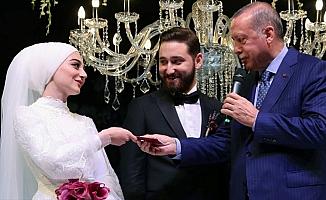 Cumhurbaşkanı Erdoğan nikah şahidi oldu