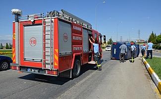 Karaman'da trafik kazası: 2 yaralı