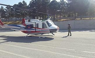 Yozgat'ta jandarmadan helikopterle trafik denetimi