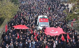 Şehit polis memuru Öztekin son yolculuğuna uğurlandı