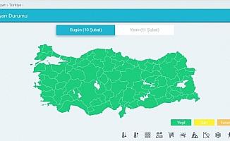 Renk kodlarıyla meteorolojik uyarı dönemi