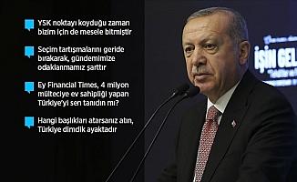 Cumhurbaşkanı Erdoğan: Zulümlere tribünden seyirci olmayız