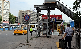 Başkentteki atıl üst geçitler kaldırılıyor